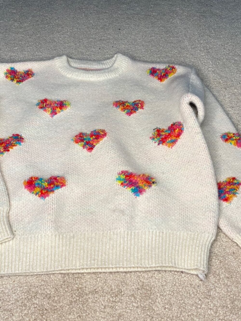Vintage Cardigan Knited Sweater  Sz: Med  So So So Cute Bow/Floral Print Button - Picture 6 of 6